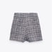 Zara High Waisted Textured Skort (M)