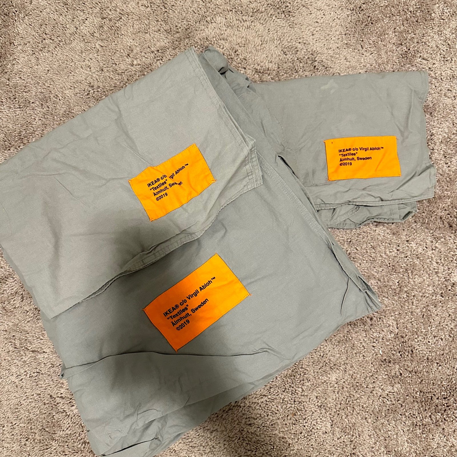 Virgil Abloh x IKEA MARKERAD US Duvet Cover and 2 Pillowcases (Full/Queen)
