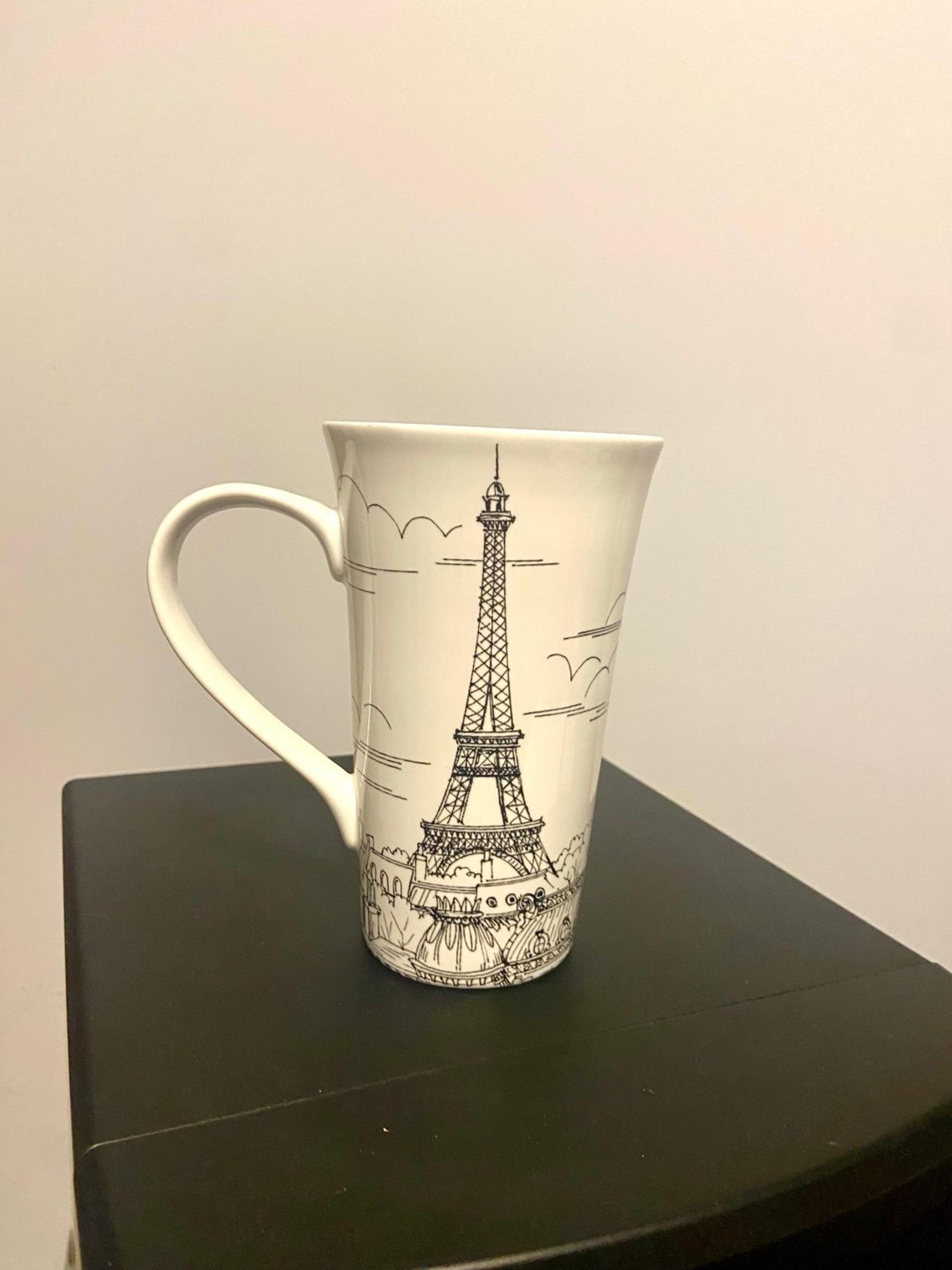 222 Fifth City Scenes Eiffel Tower Paris tall latte mug