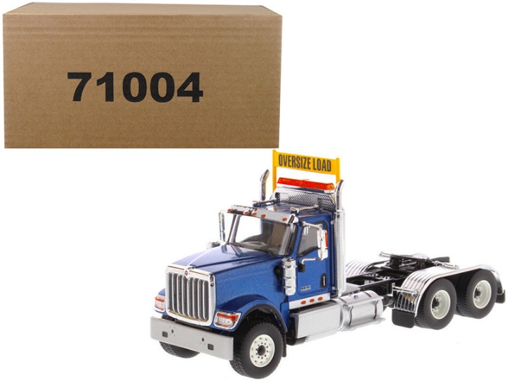 International HX520 Day Cab Tandem Tractor Blue 1/50 Diecast Model by Diecast