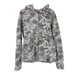 American Giant Full Zip Hoodie Jacket Gray Marbled Womens Size L Heavyweight Top