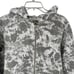 American Giant Full Zip Hoodie Jacket Gray Marbled Womens Size L Heavyweight Top