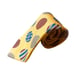 Vintage FENDI yellow back mixed pattern polka dot 100% silk tie ITALY