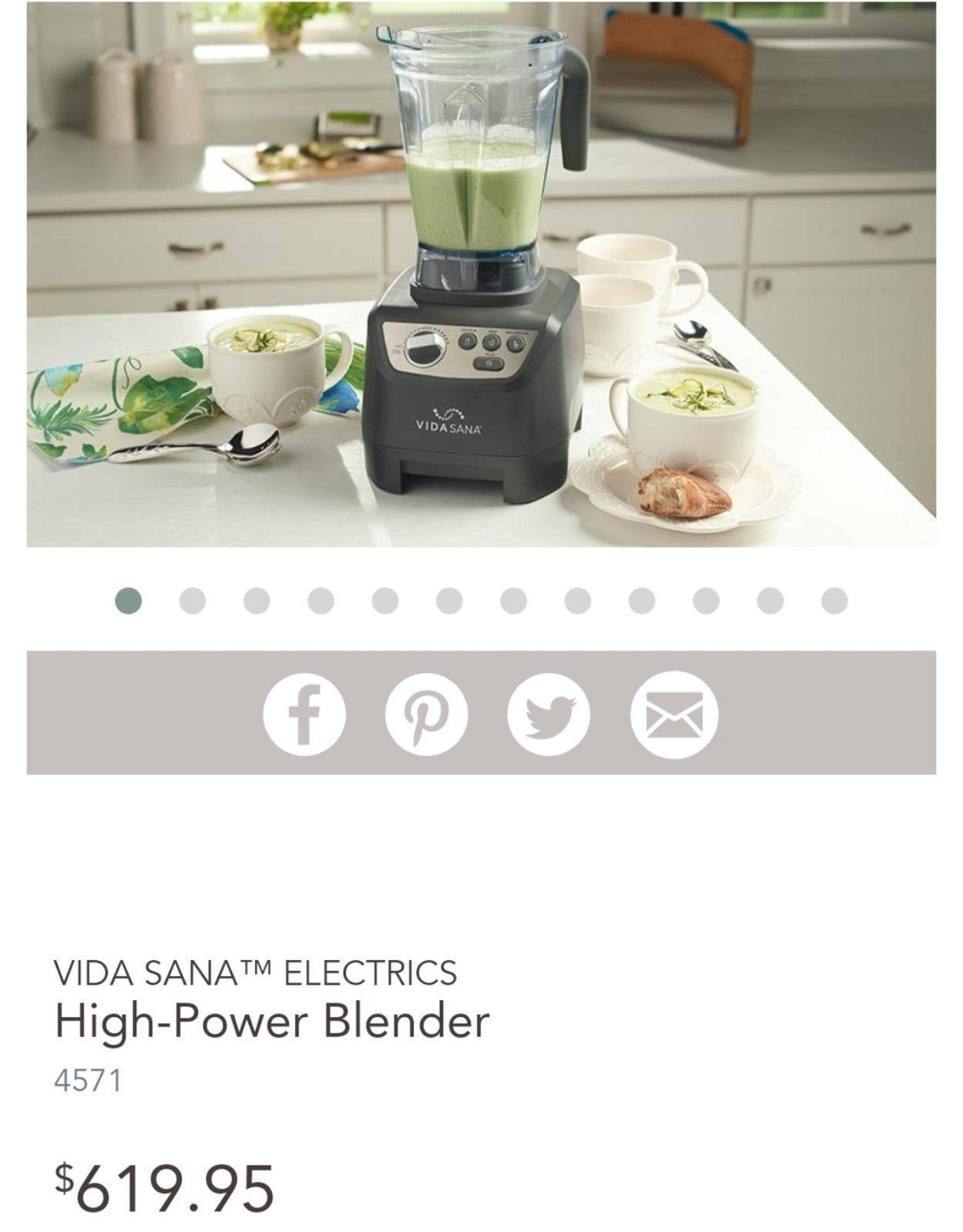 ￼ ￼ ￼ 

VIDA SANA™ ELECTRICS

High-Power Blender

4571