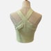 House of Harlow 1960 Light Green Ribbed Halter Top Knit Crop NEW Small NWT