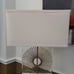 Cristal Clear and Gold Table Lamp