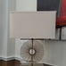 Cristal Clear and Gold Table Lamp