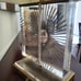 Cristal Clear and Gold Table Lamp