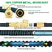 100 ft Garden Hose - All New Expandable Water Hose w/Nozzle & Washers & Hanger