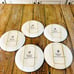 SET LOT OF 5 MID CENTURY FRACTURED FRENCH SATIRICAL PLATES WALL HANGINGS