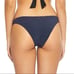 NEW Small Navy Blue Poseidon Smocked Terry Swim Bikini Bottoms Low Rise PILYQ