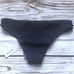 NEW Small Navy Blue Poseidon Smocked Terry Swim Bikini Bottoms Low Rise PILYQ