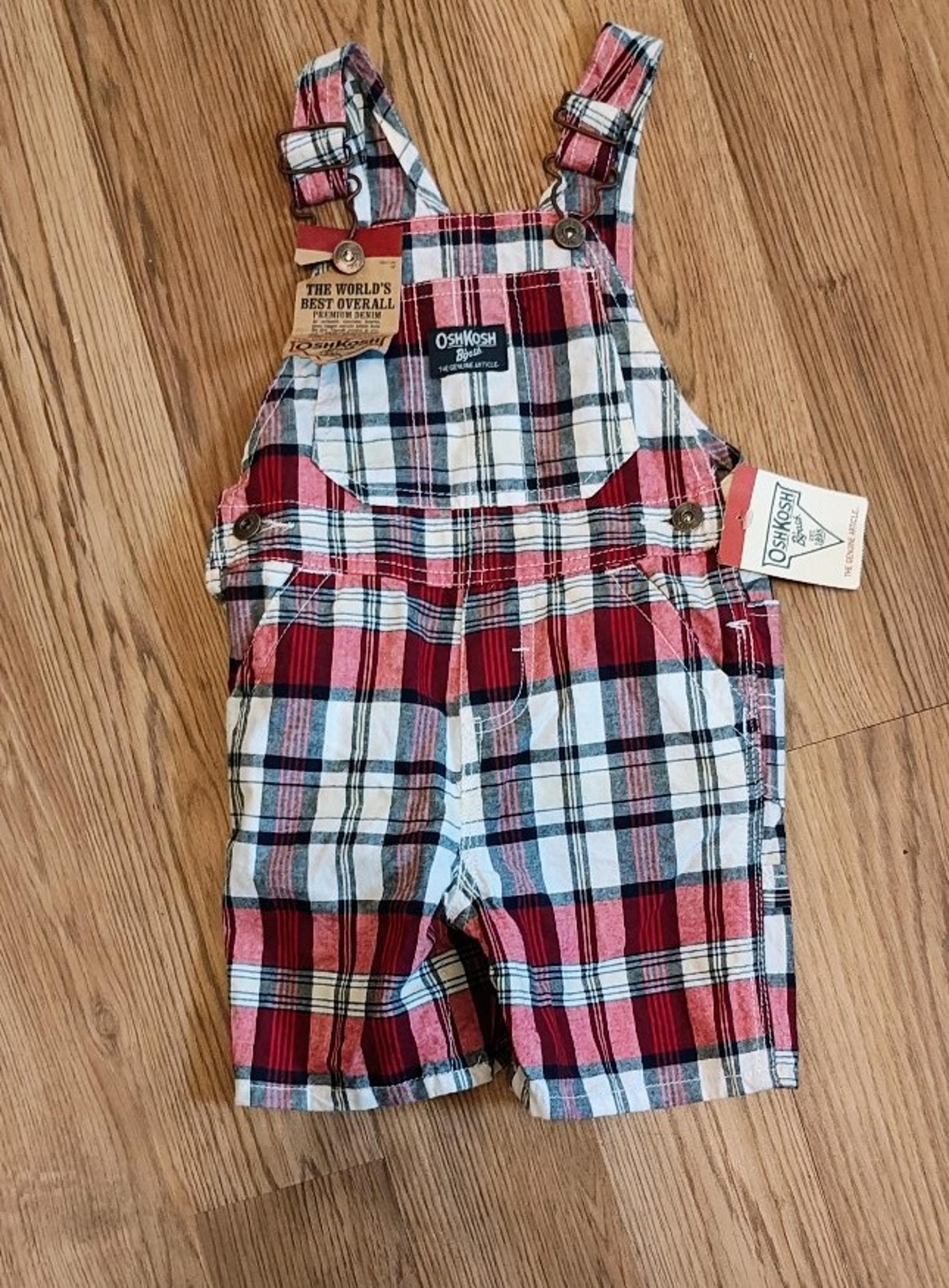 2010 Osh Kosh vest back overall shorts w tags