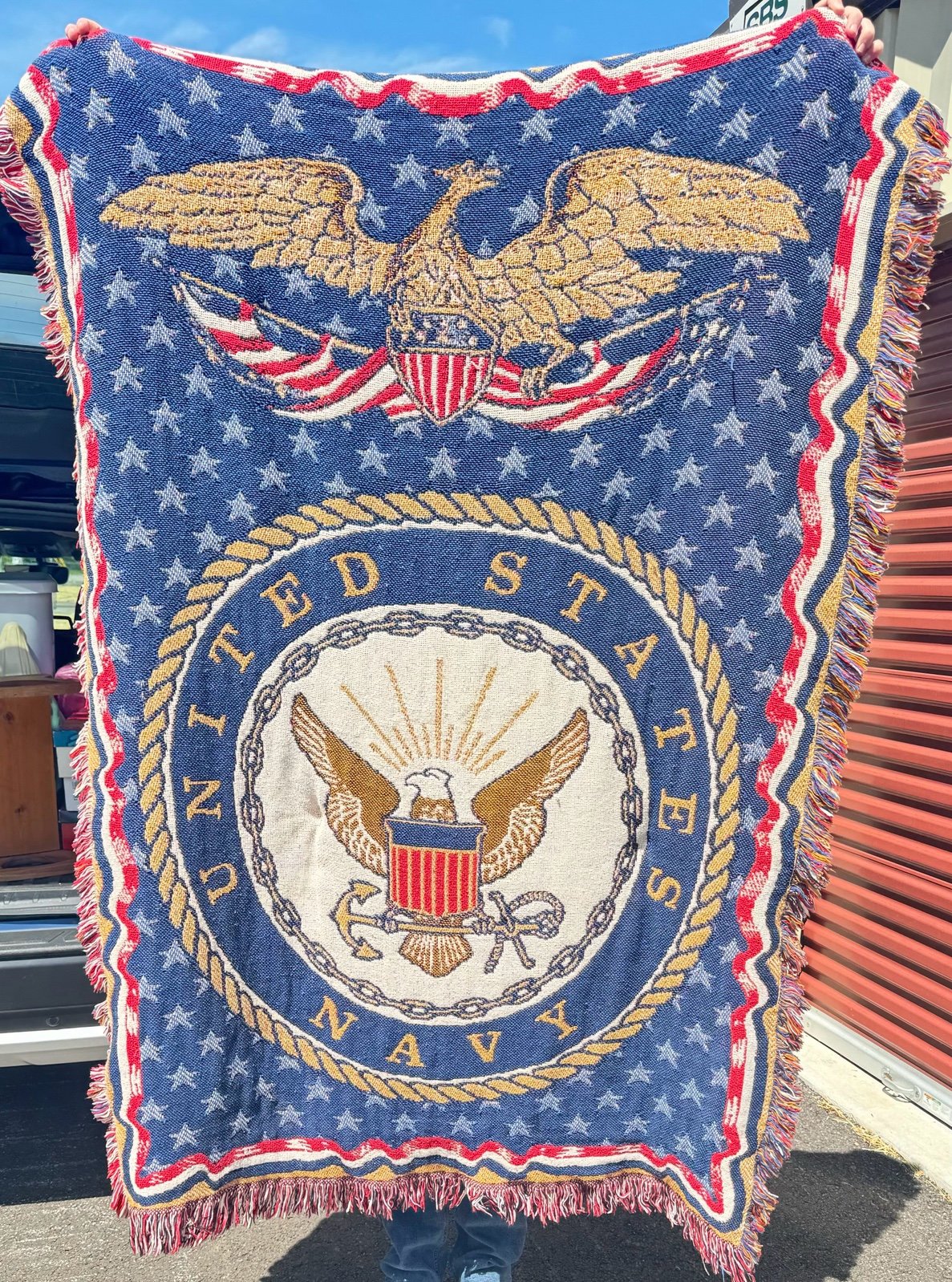 United States Navy Woven Blanket