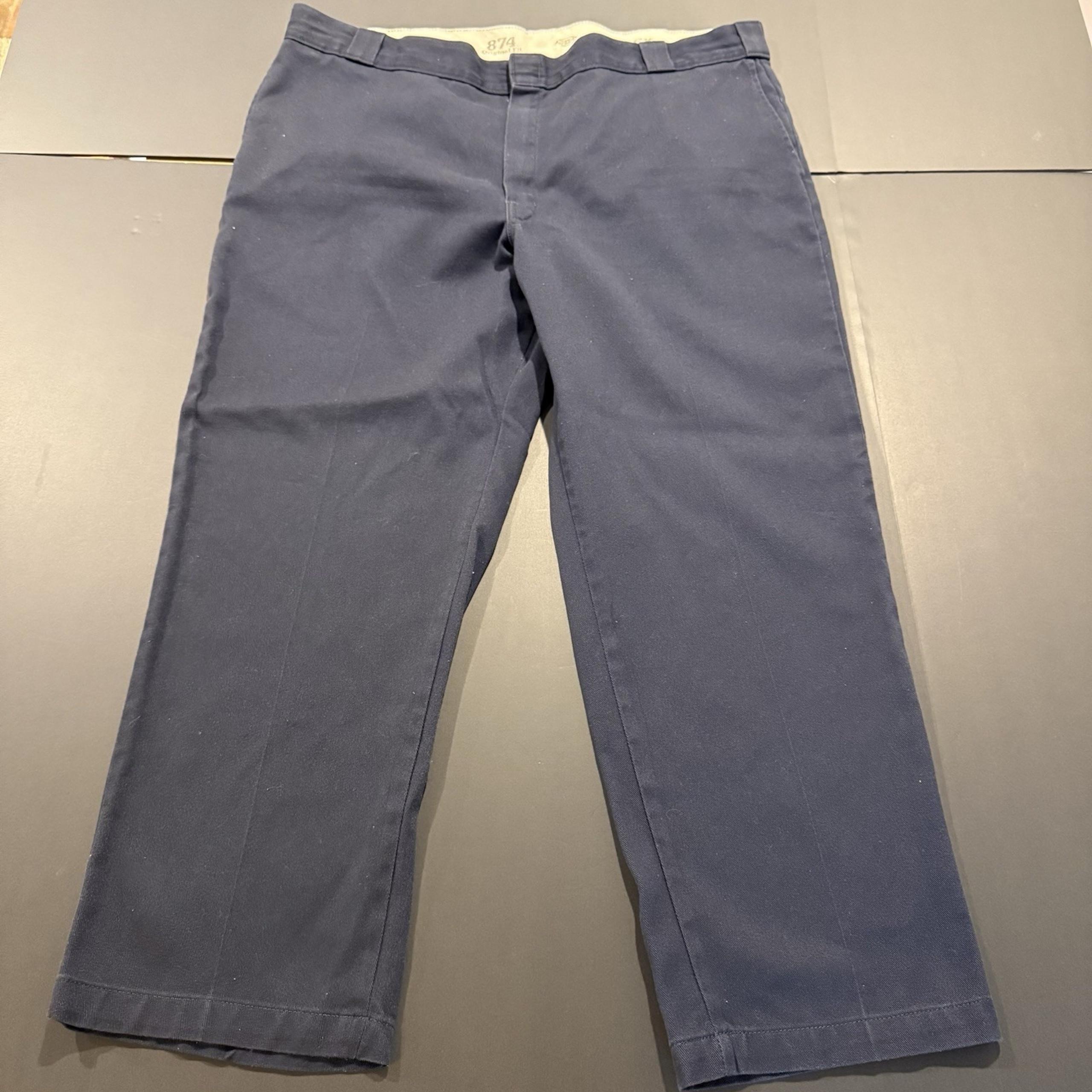 Dickies 874 Men's 44x30 Navy Blue Original Fit Work Pants