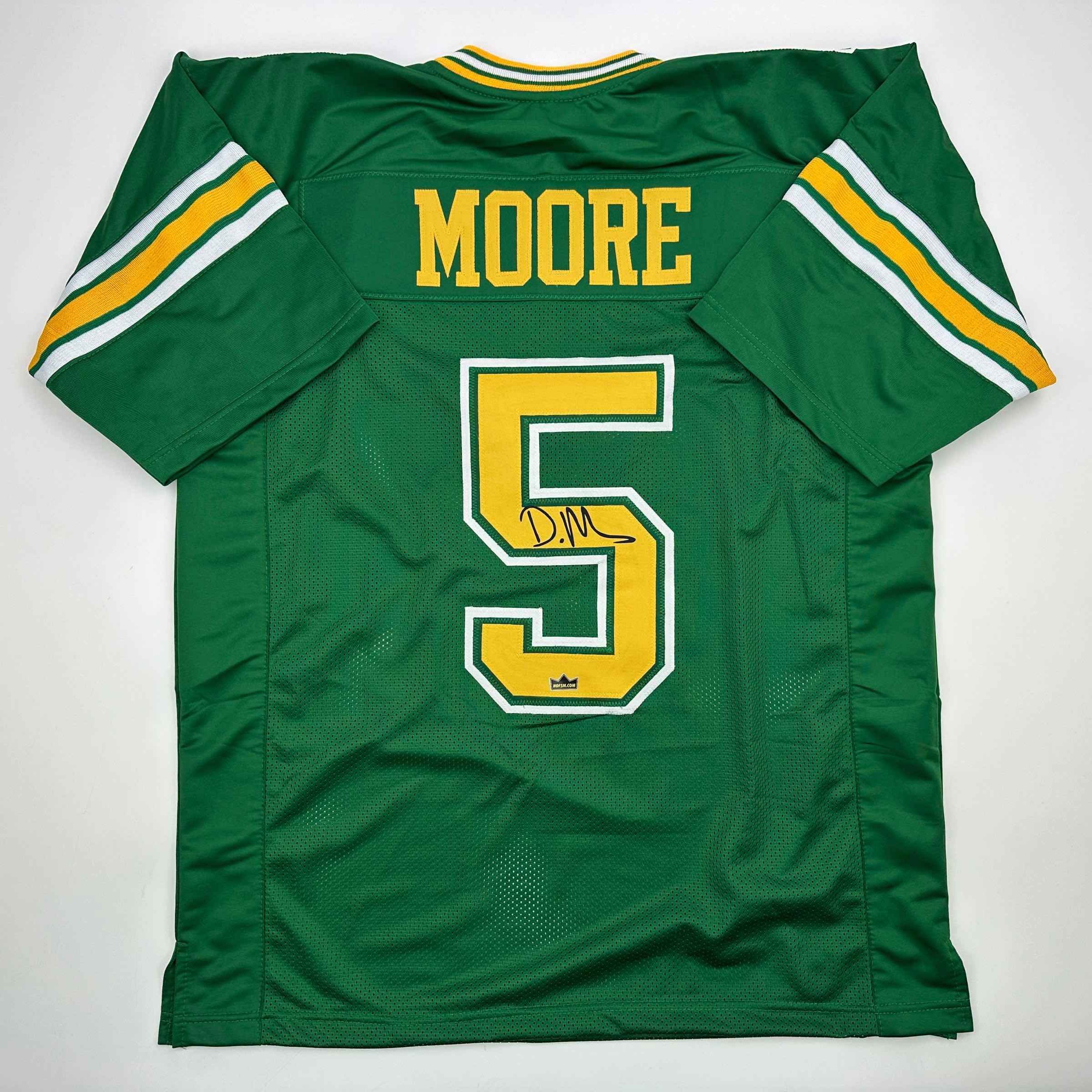 Facsimile Autographed Dante Moore Oregon Green Auto Jersey Size Men's XL