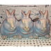 Trio of Bunnies Bronze-Look Finish Planter with Drainage Hole
