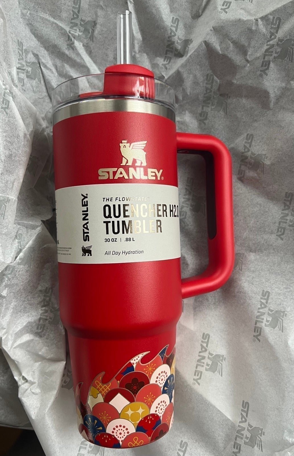 Stanley Lunar New Year Quencher H2.0 Flowstate Tumbler 30oz Red Dragon