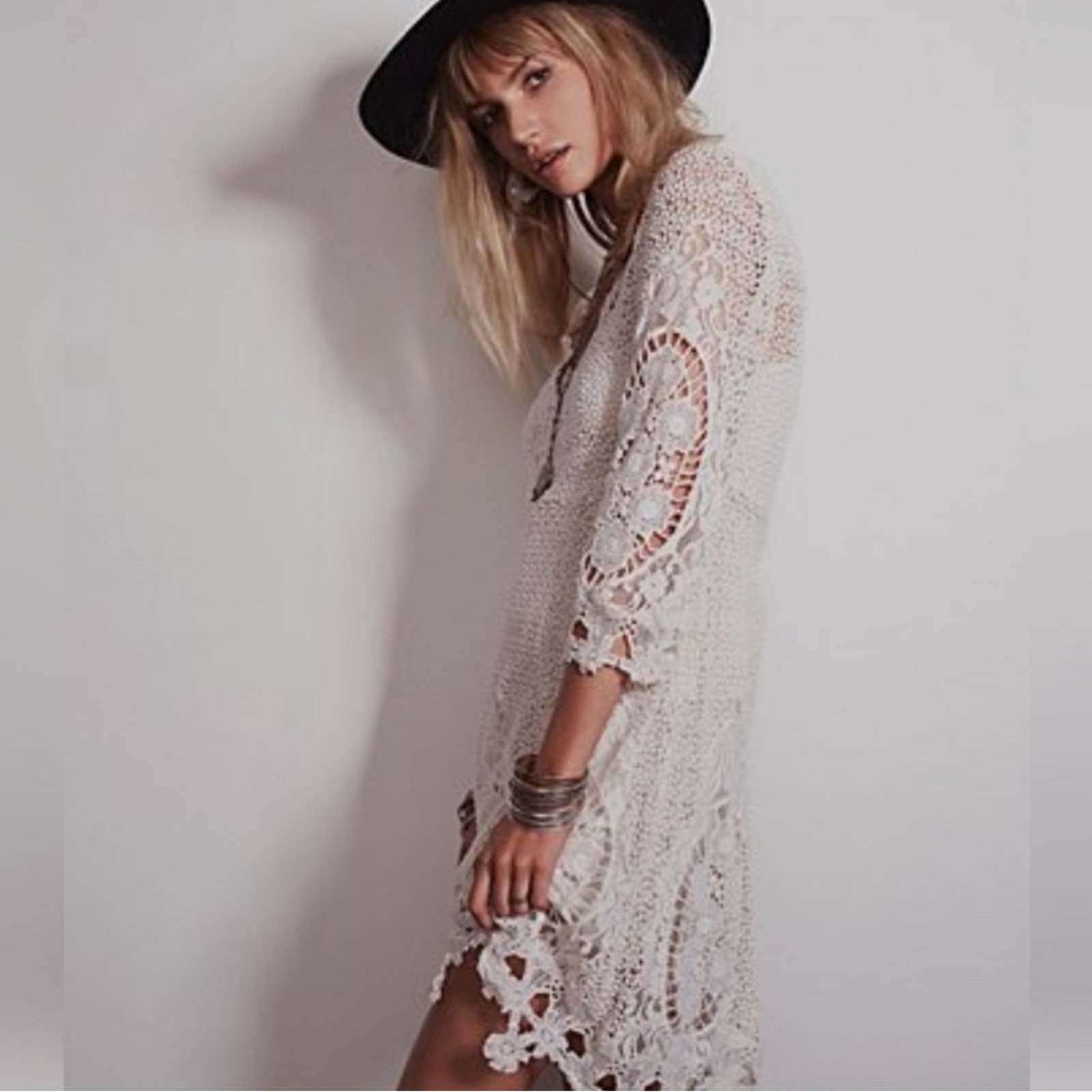 Free people mi amore crochet lace dress