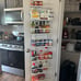 White 9-Tier Over The Door Pantry Organizer, , Metal Hanging Spice Rack Shelves