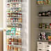 White 9-Tier Over The Door Pantry Organizer, , Metal Hanging Spice Rack Shelves