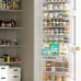 White 9-Tier Over The Door Pantry Organizer, , Metal Hanging Spice Rack Shelves