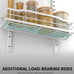 White 9-Tier Over The Door Pantry Organizer, , Metal Hanging Spice Rack Shelves