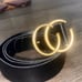 Vintage Leather Gold & Black Belt