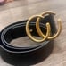 Vintage Leather Gold & Black Belt