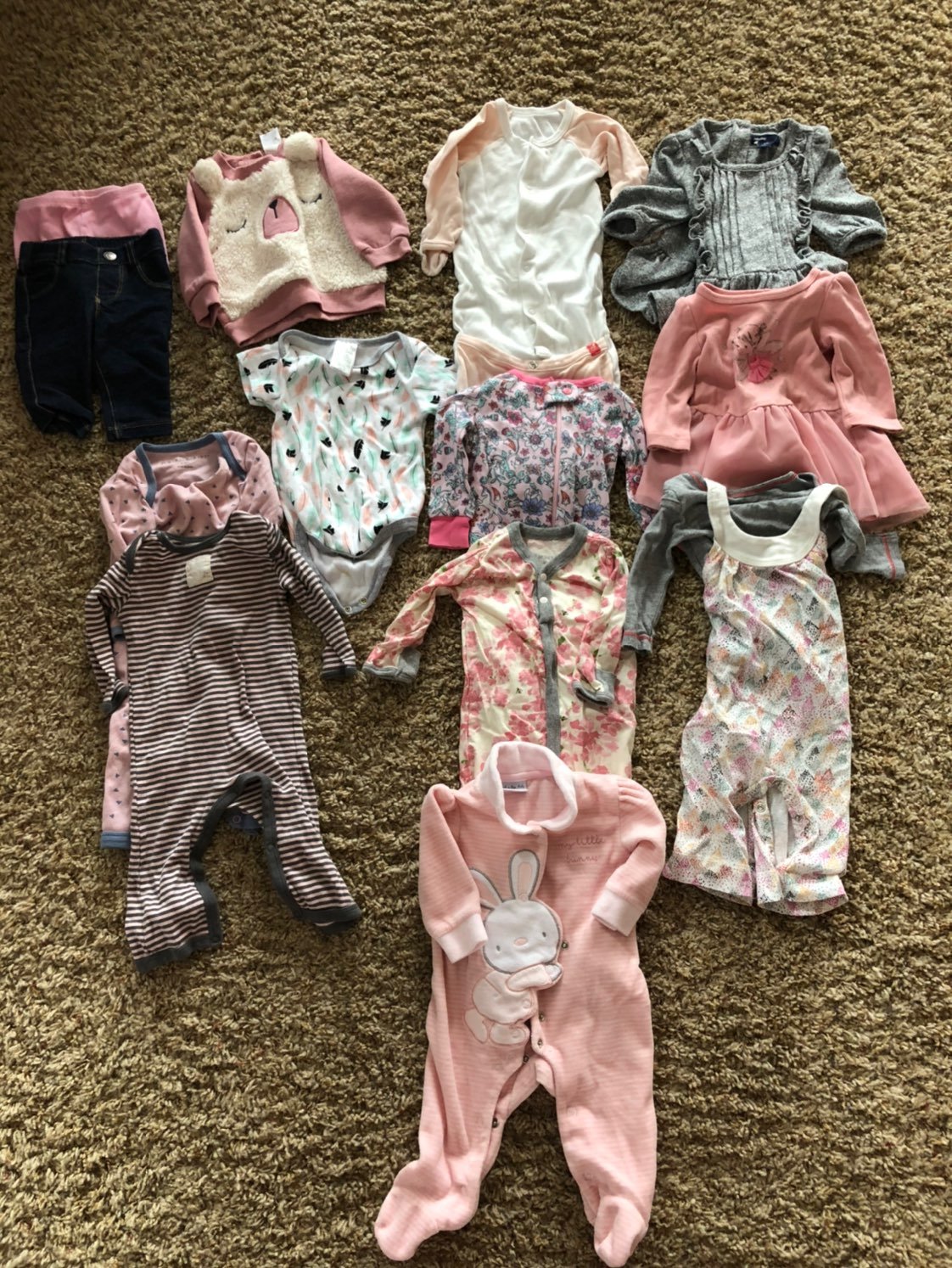 0-3 baby girl Name Brand LOT
