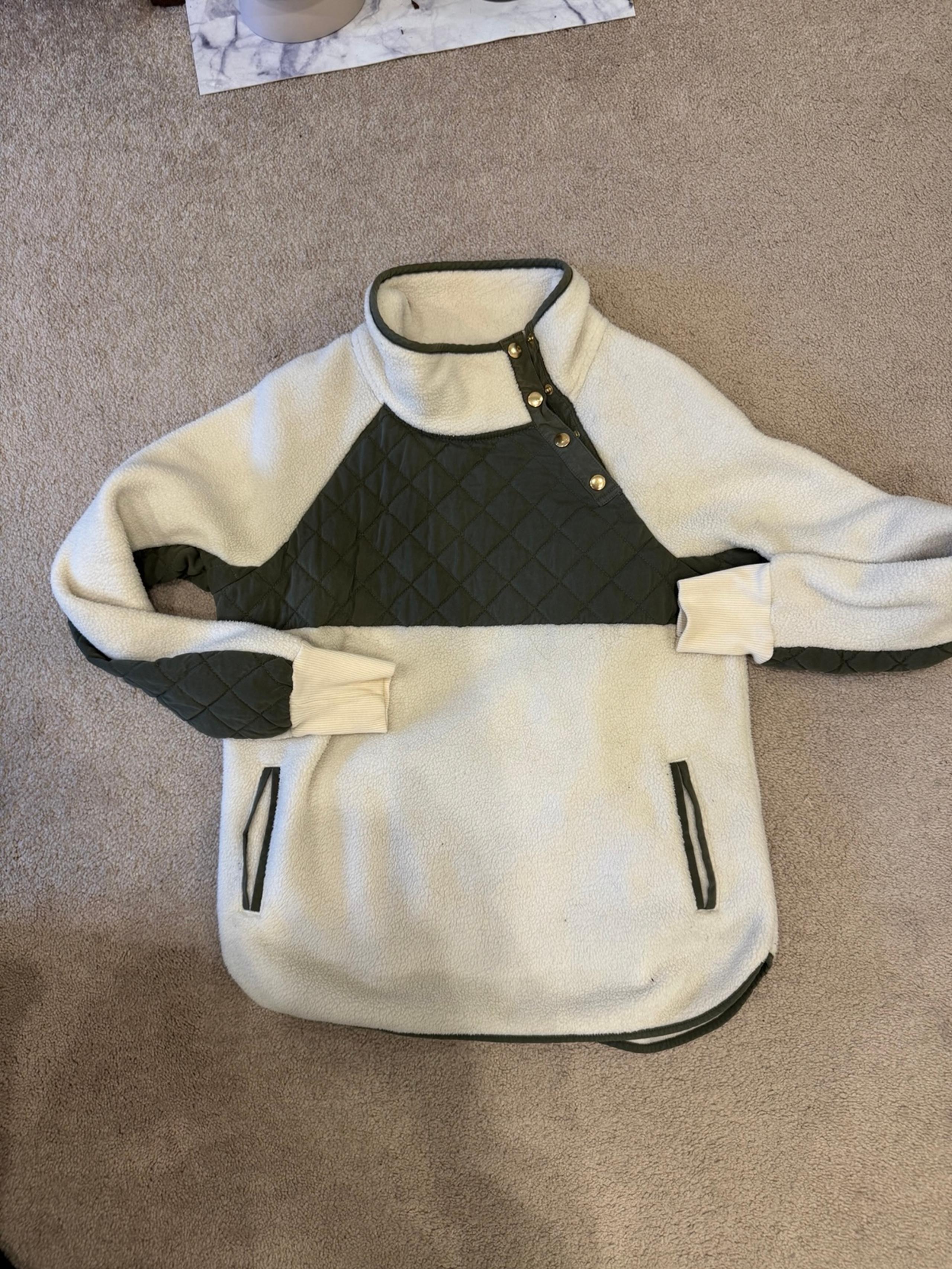 Abercrombie & Fitch 1/4 Zip Pullover Fleece Sweater Women’s