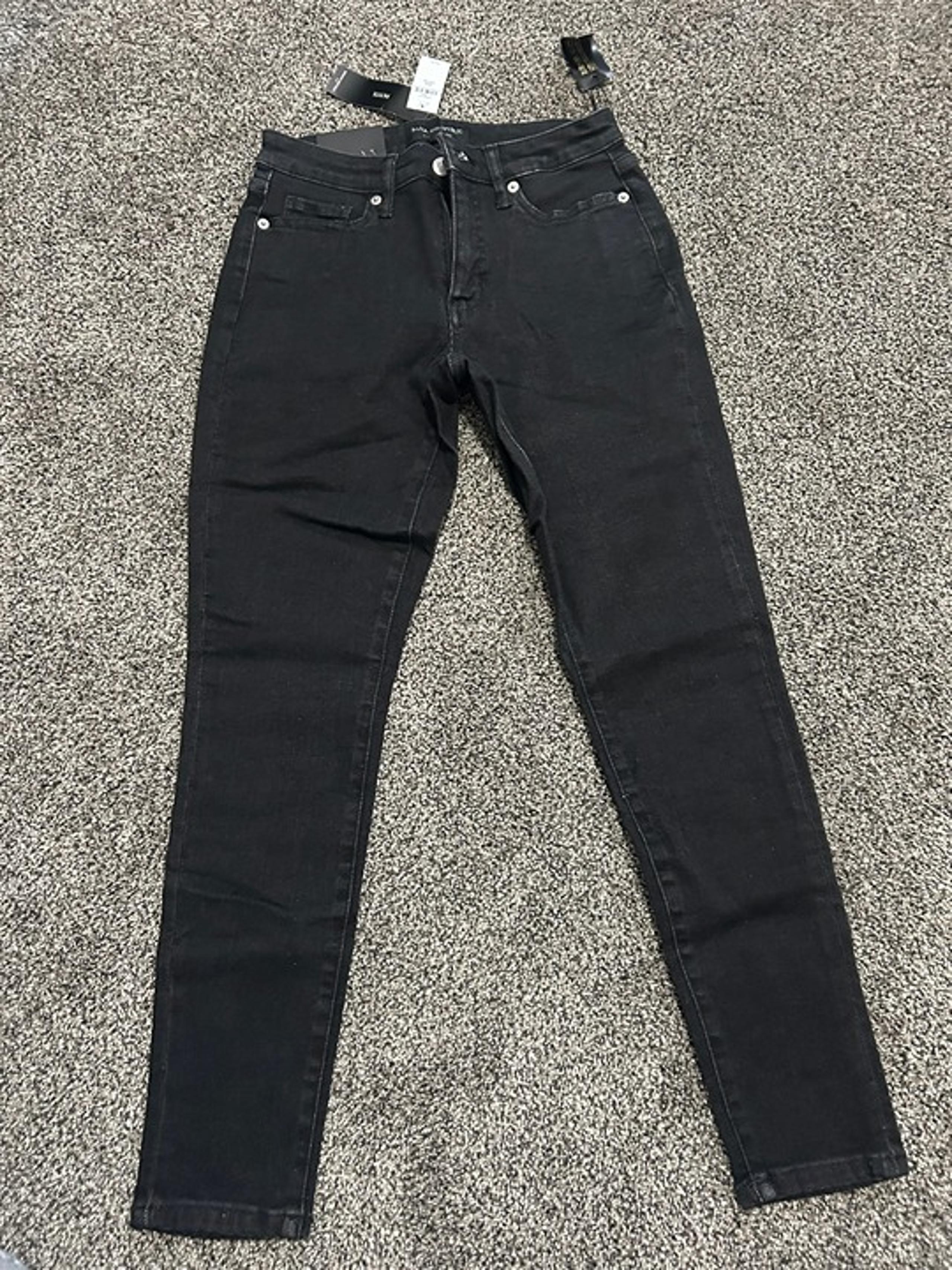 Banana Republic Curvy Skinny Stretch Jeans Blackwash 25/0 petite