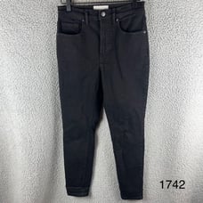 Everlane Women's Size 28 High Rise Authentic Stretch Black Ankle Jeans