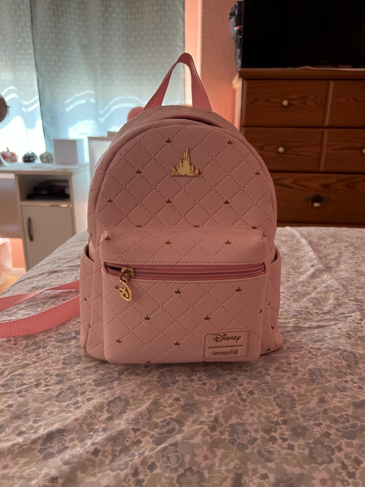 Pink castle Disney loungefly