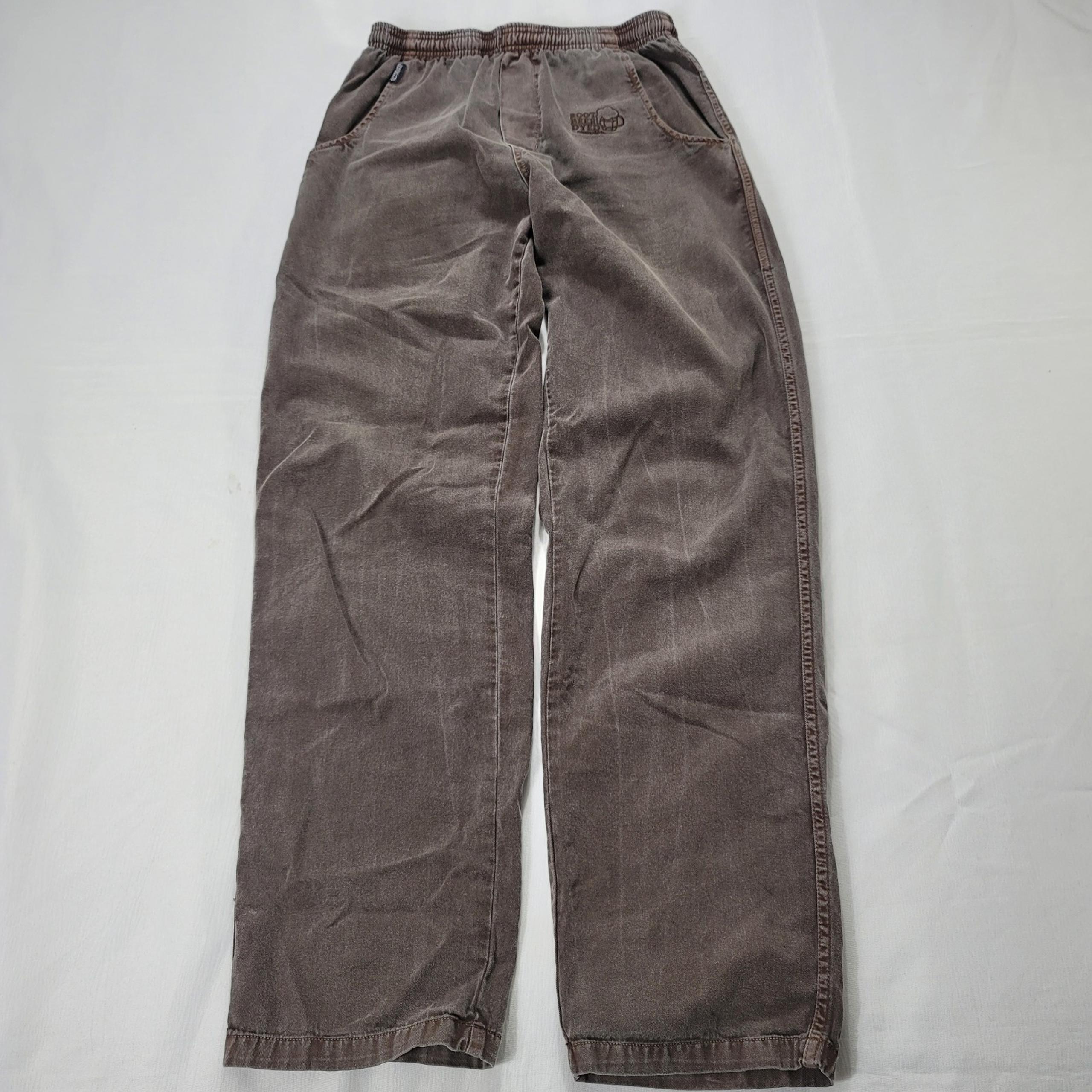 Crazy Shirts Men's Pants Sz S Brown Lounge Pants Root Beer Dyed Drawstring