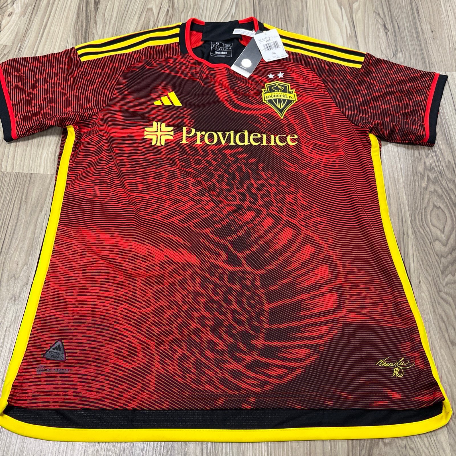 adidas Seattle Sounders FC 2023/24 Authentic Away Jersey Men Slim XL HI1837 150