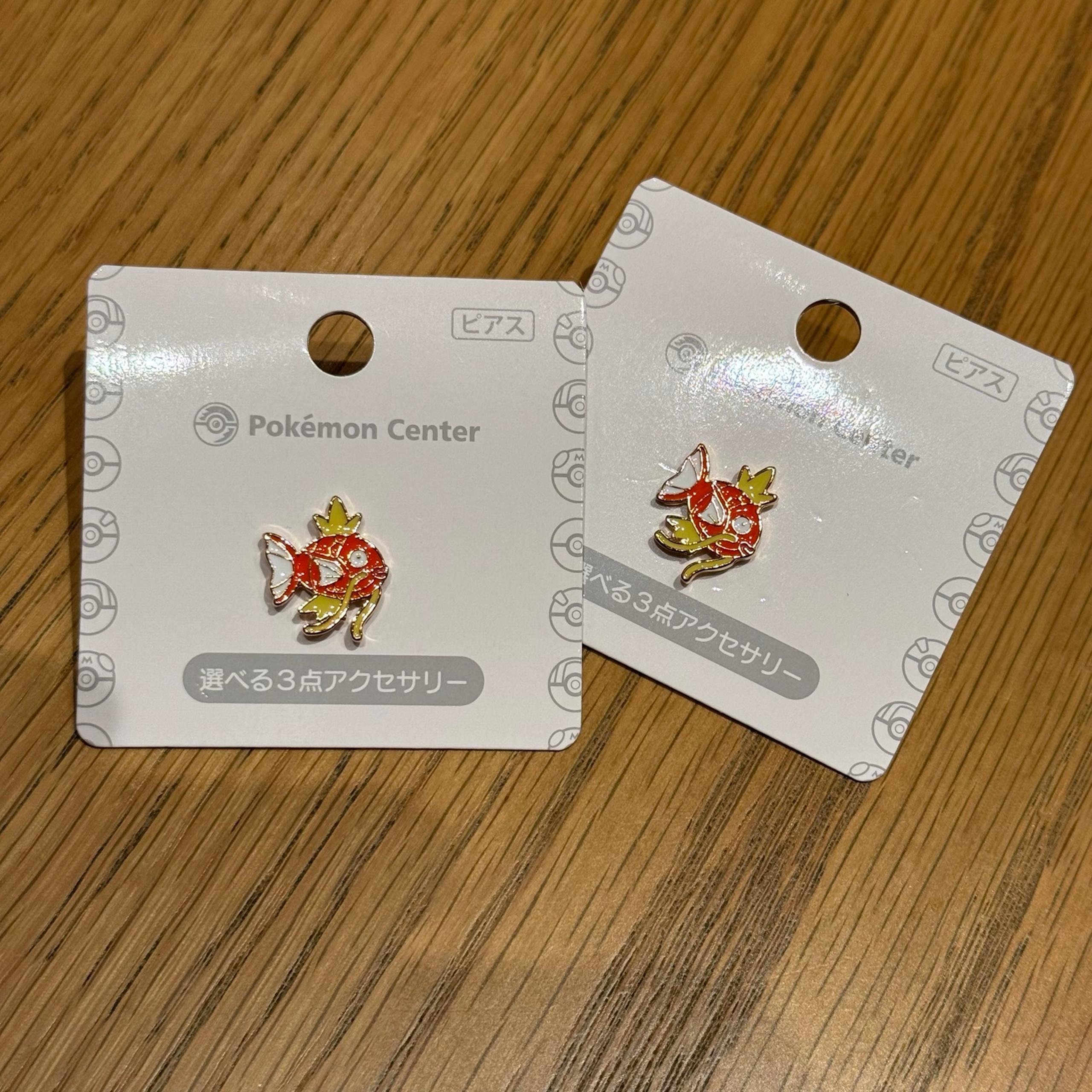 Pokemon Center Japan Face Earrings Magikarp