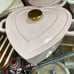 Smith and clark Pink heart cast iron dutch oven !