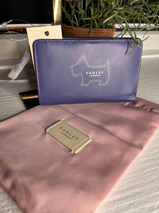 Radley London Medium Bifold Wallet Blue NWT