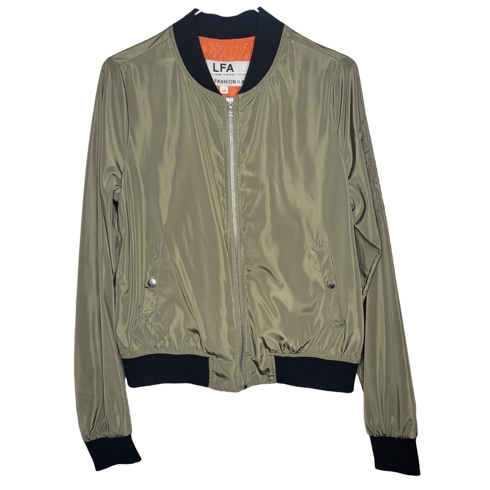LFA New York Green Bomber Jacket Sz Medium