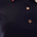 BURBERRY Black Marino Wool Nova Check Collar Short Sleeve Polo Shirt M (Flaw)