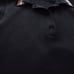 BURBERRY Black Marino Wool Nova Check Collar Short Sleeve Polo Shirt M (Flaw)