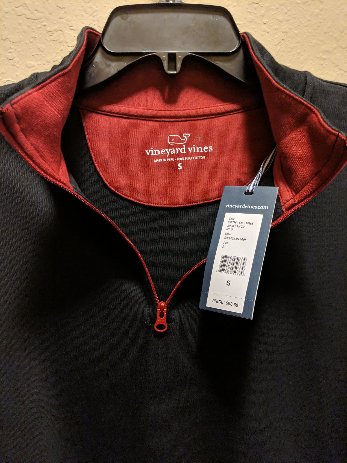 Vineyard Vines Jersey 1/4 Zip Men Sweate