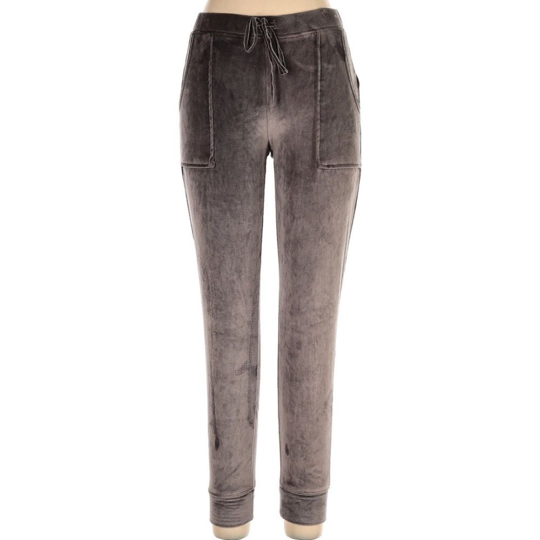 House of Harlow 1960 Nicole Richie Velour Jogger Pants Gray Sz S