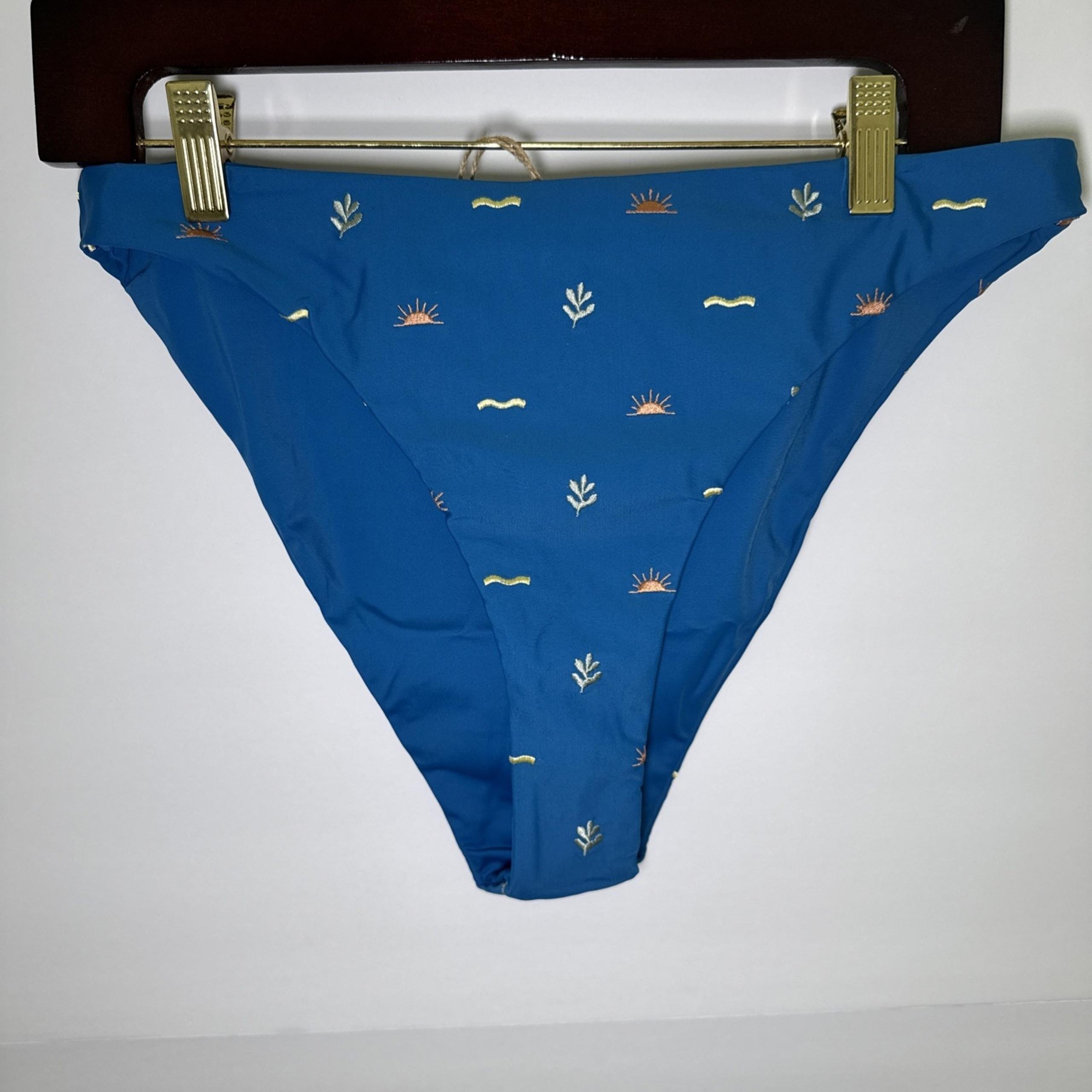 NWT Desert Dreamer Blue Classic Graphic Bikini Bottom Woman's Size 1X