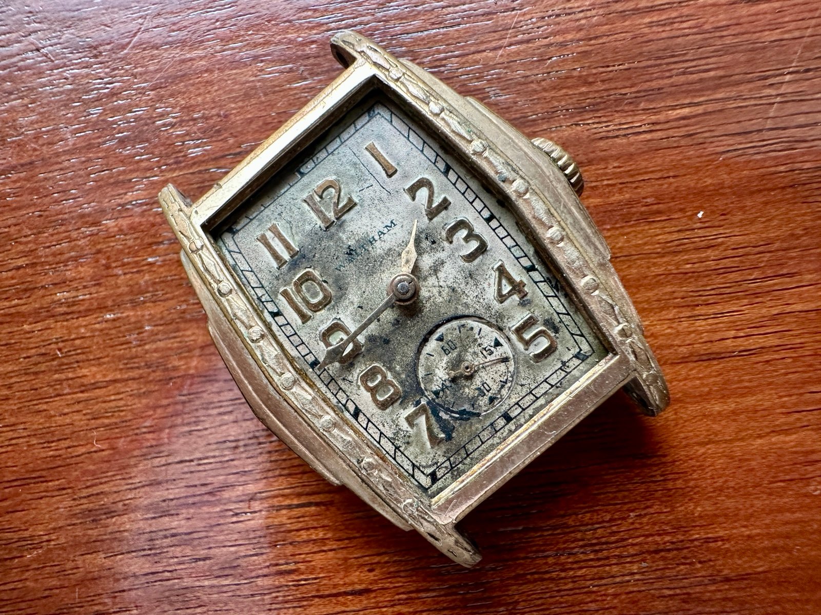 Vintage Waltham 17j Manual Wind Wrist Watch Face Only AS IS
