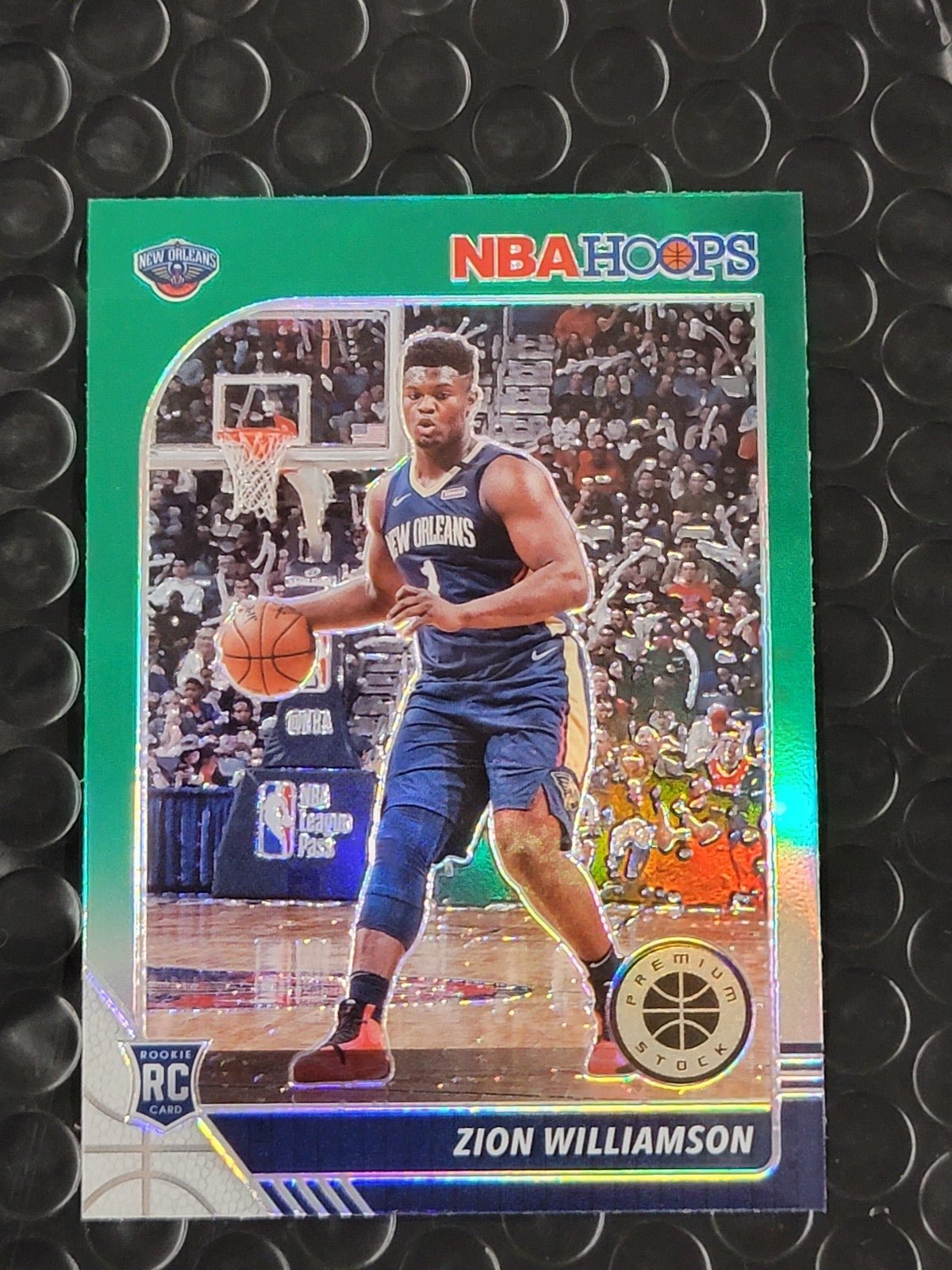 2019 Hoops Premium Stock Green Zion Williamson RC #258