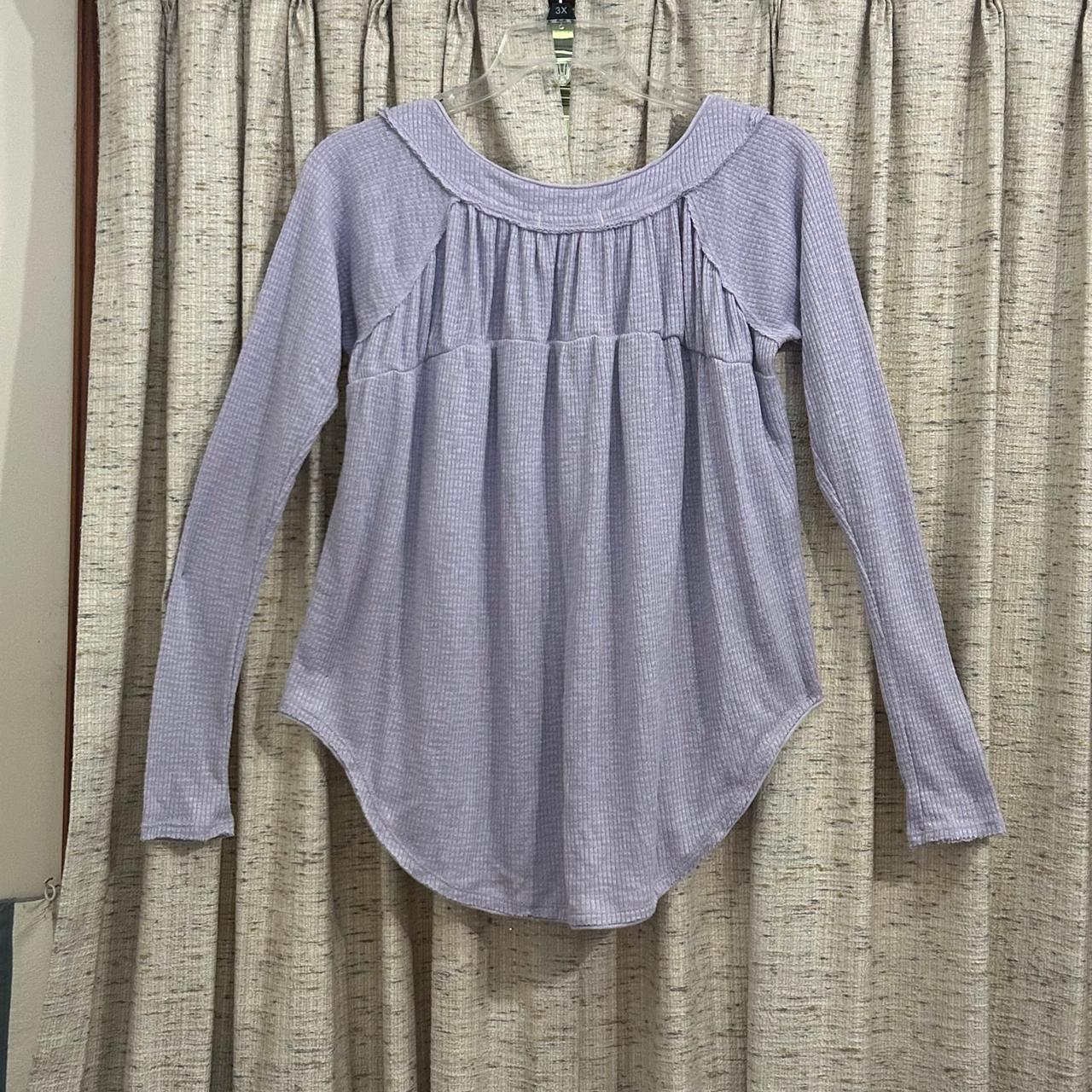 We The Free - Must Have Waffle Knit Henley Long Sleeve Top - Small - Free People #7