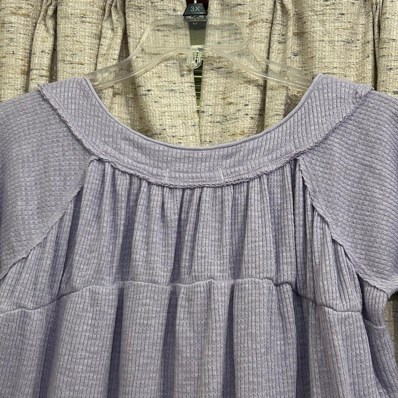 We The Free - Must Have Waffle Knit Henley Long Sleeve Top - Small - Free People #8