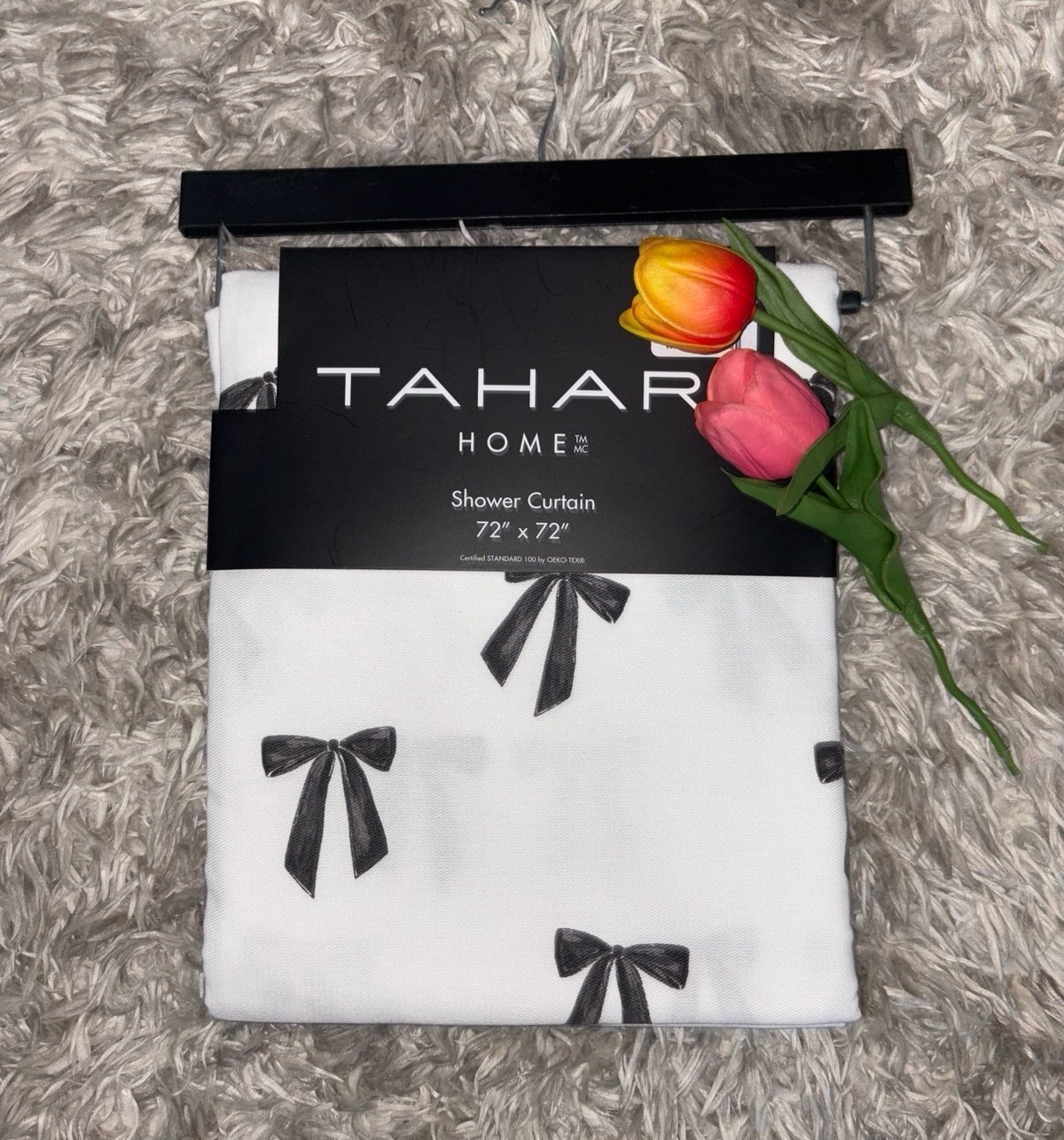 NWT Tahari BOWS shower curtain
